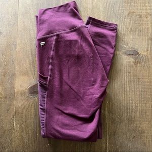 Maroon Fabletics Capri Leggings